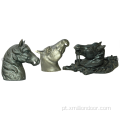 Animais decorativos de ferro forjado de metal